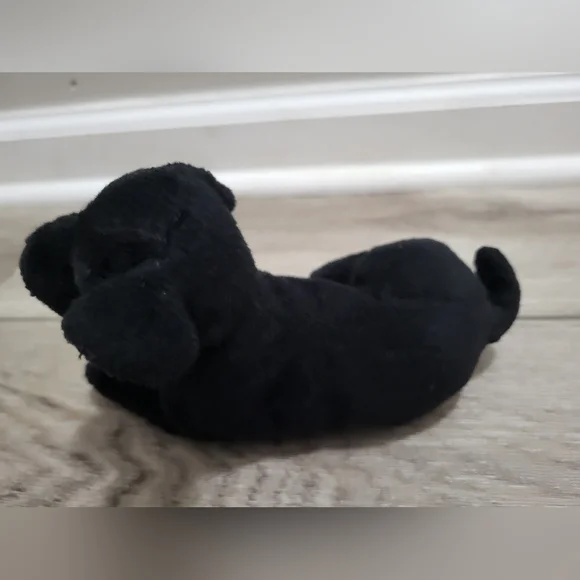 Vintage Stuffins Black Labrador Retriever Bean Bag Dog Collectible Plush Animal - Picture 5 of 8